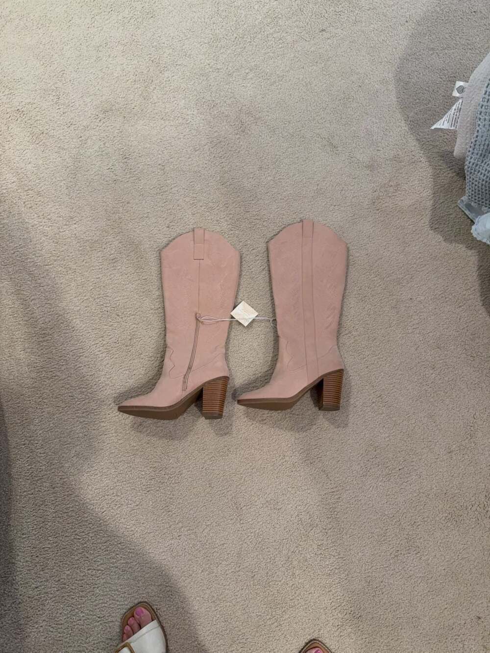 Altar'd State Jewell Blush Western Boots Size 8